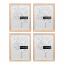 4 Piece A4 Slim Box Photo Frame Set